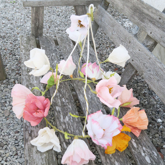 Summer dream - Paper flower wreath