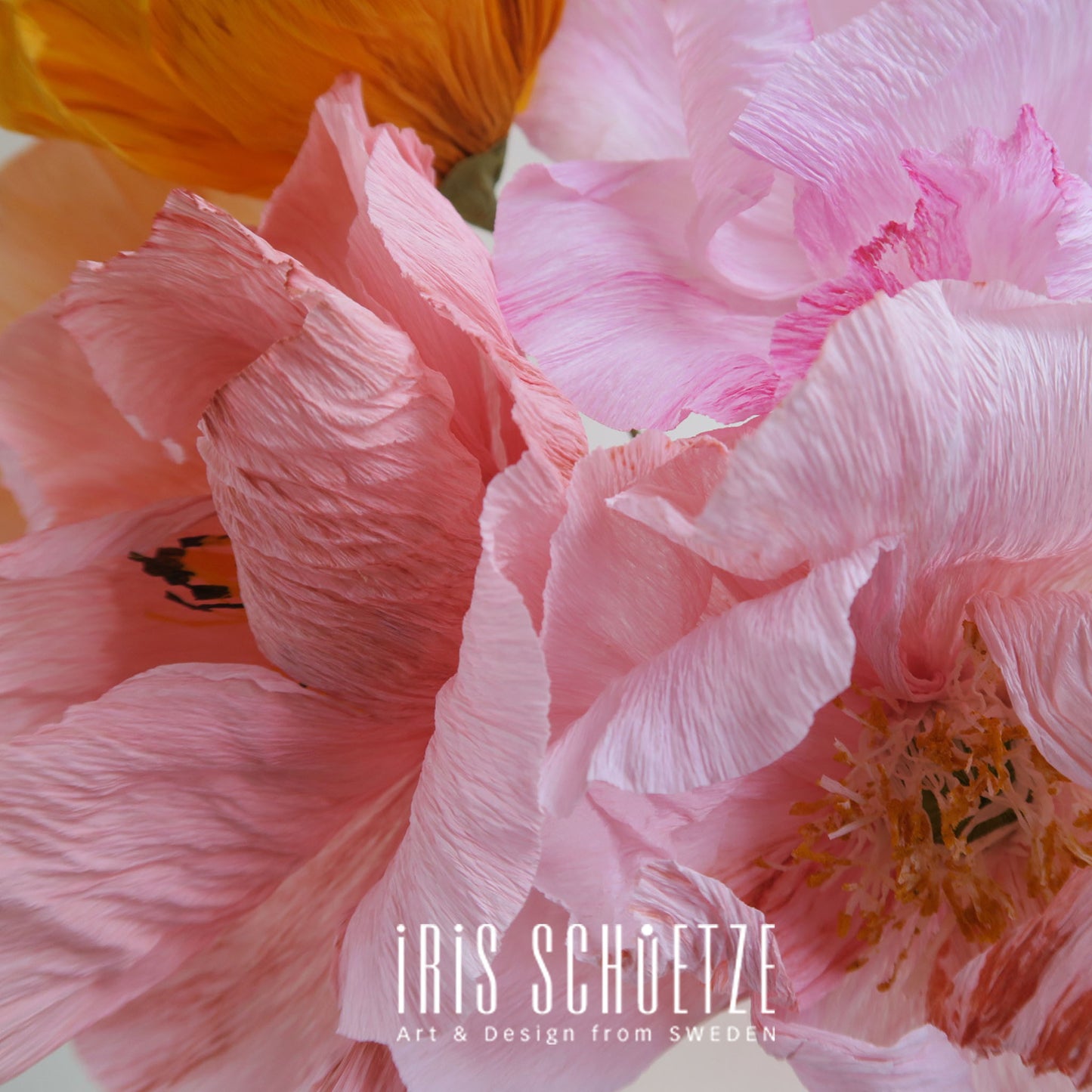 Paper flowers wreath