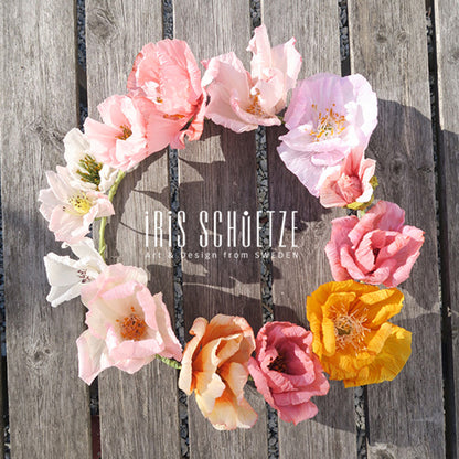 Summer feeling - paper flower wreath